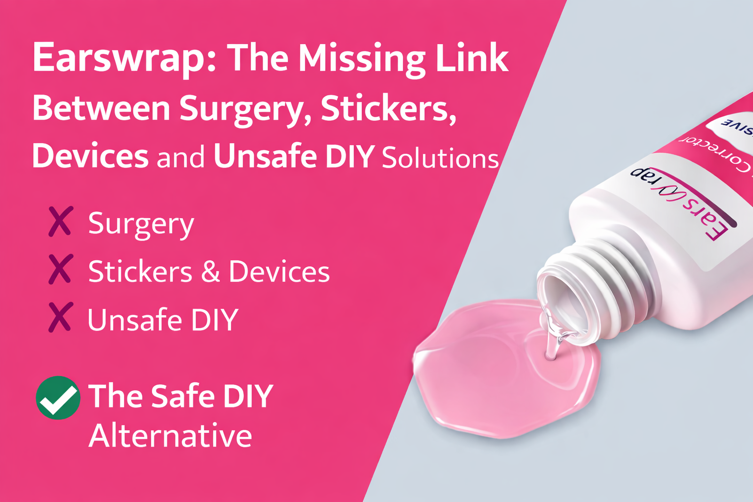 Earswrap: the missing link between surgery, stickers, devices and unsafe DIY